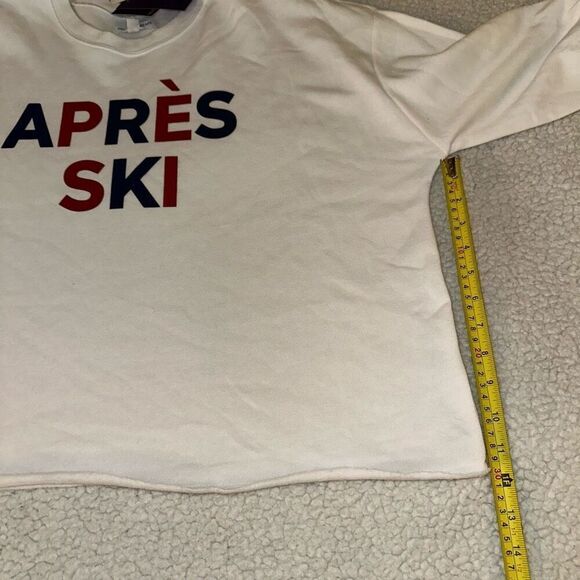 Grayson Threads Women’s White Apres Ski Graphic Crew Large NWT - Picture 9 of 11